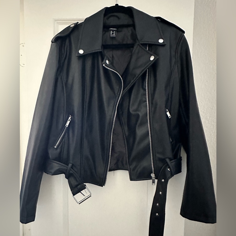 Faux leather jacket